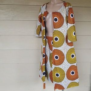 African print Ankara skirt/Jacket complete set M-L
